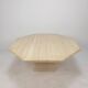 Table Basse Octogonale italienne en Travertin, 1980s