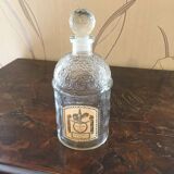 Old Guerlain perfume bottle engraved glass bees