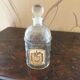 Old Guerlain perfume bottle engraved glass bees