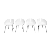 Set de 4 chaises Fjord Moroso par Patricia Urquiola, 2002