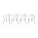 White Fjord Moroso Chairs by Patricia Urquiola, 2002, Set of 4