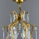 Crystal chandelier and gilded brass, Louis XV style, 19th century.