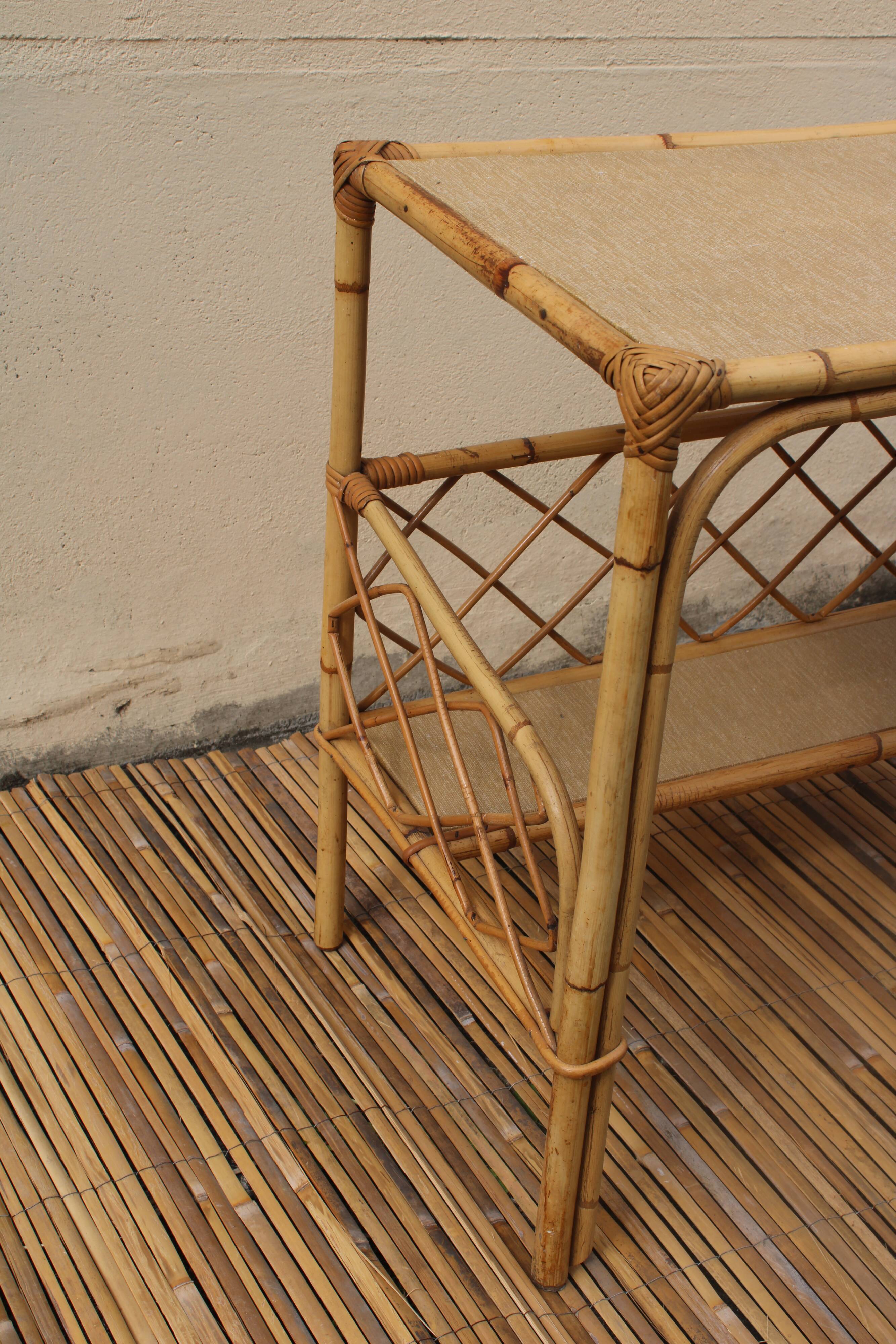 Rattan desk