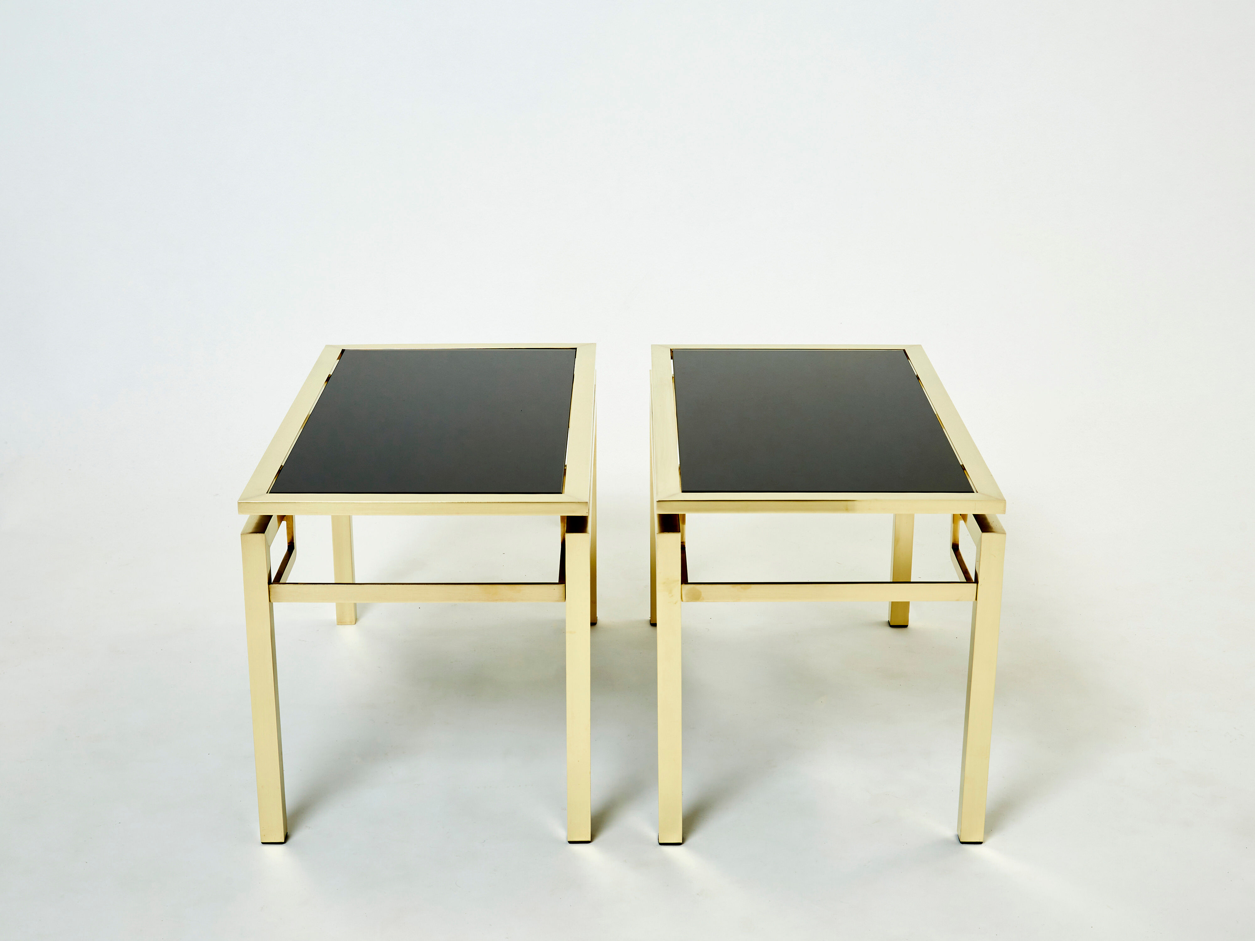 Pair of brass sofa pieces Guy Lefevre for Maison Jansen 70s