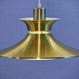 Lampe suspendue danoise en laiton, années 1970