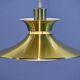 Danish hanging lamp in brass, 1970s