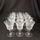 Set of 12 Baccarat Piccadilly Cut Crystal Red Wine Goblets