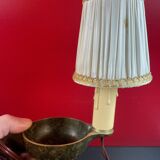 Ancienne lampe bougeoir bronze