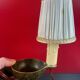 Old bronze candle holder lamp