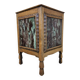 Antique Art Deco (Haagse School) planter with tiles / wood  (Holland)