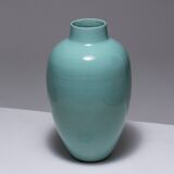 Ovoid ceramic vase, henri chaumeil, 1930s