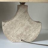 Vintage travertine lamp design 70s 80s