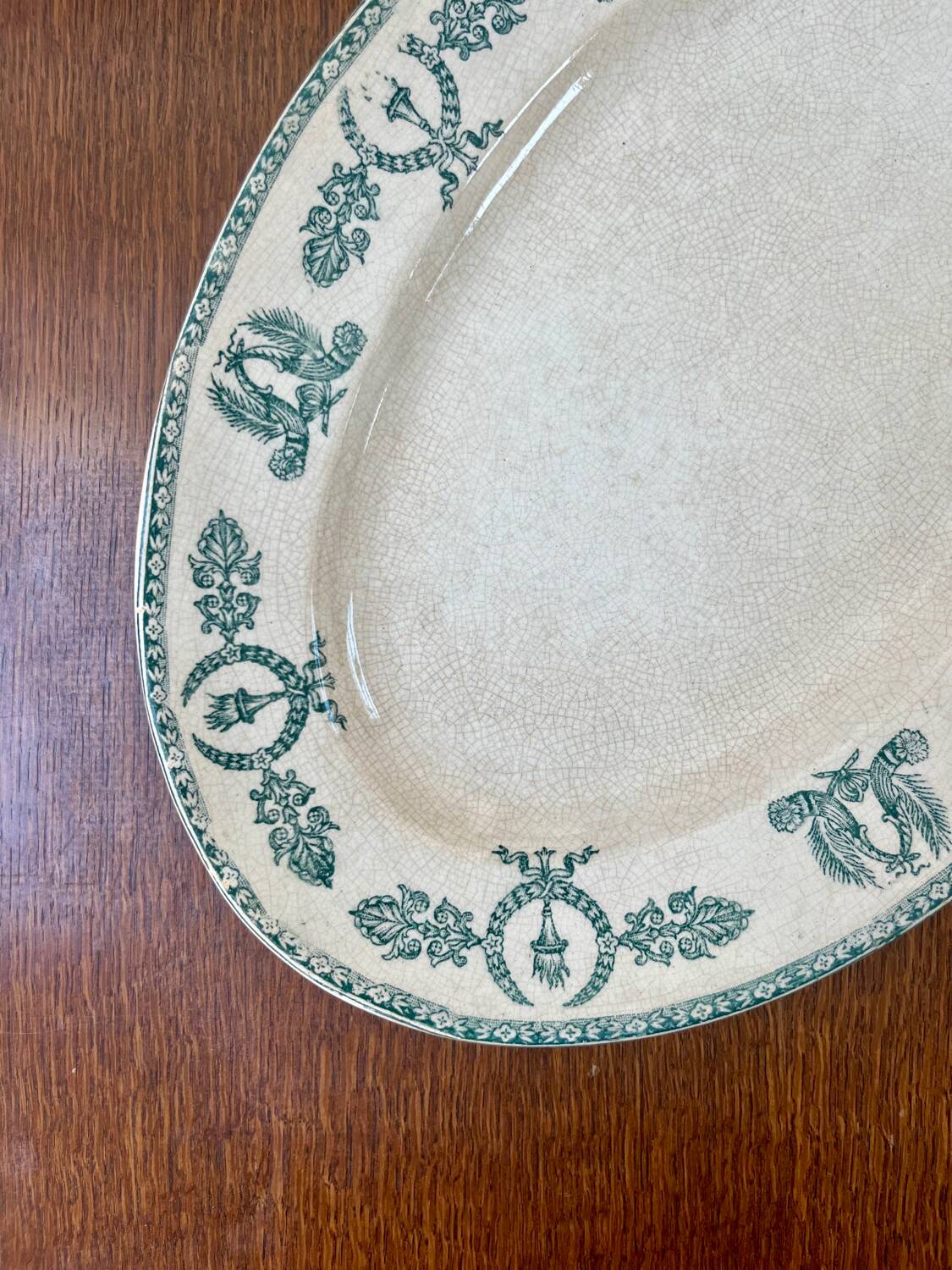 Antique ironstone dish, Wagram pattern