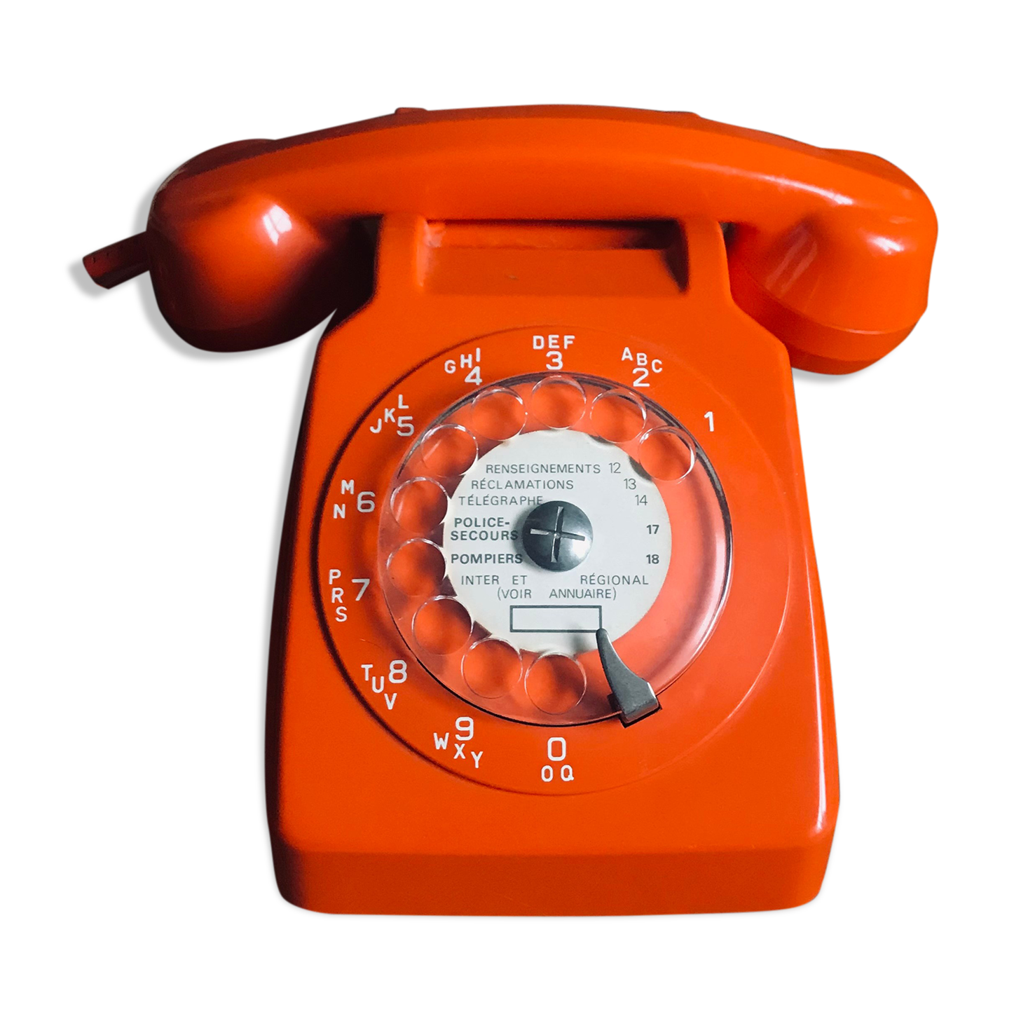 Vintage Socotel orange dial phone with fit fit for box
