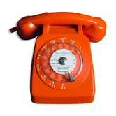 Vintage Socotel orange dial phone with fit fit for box