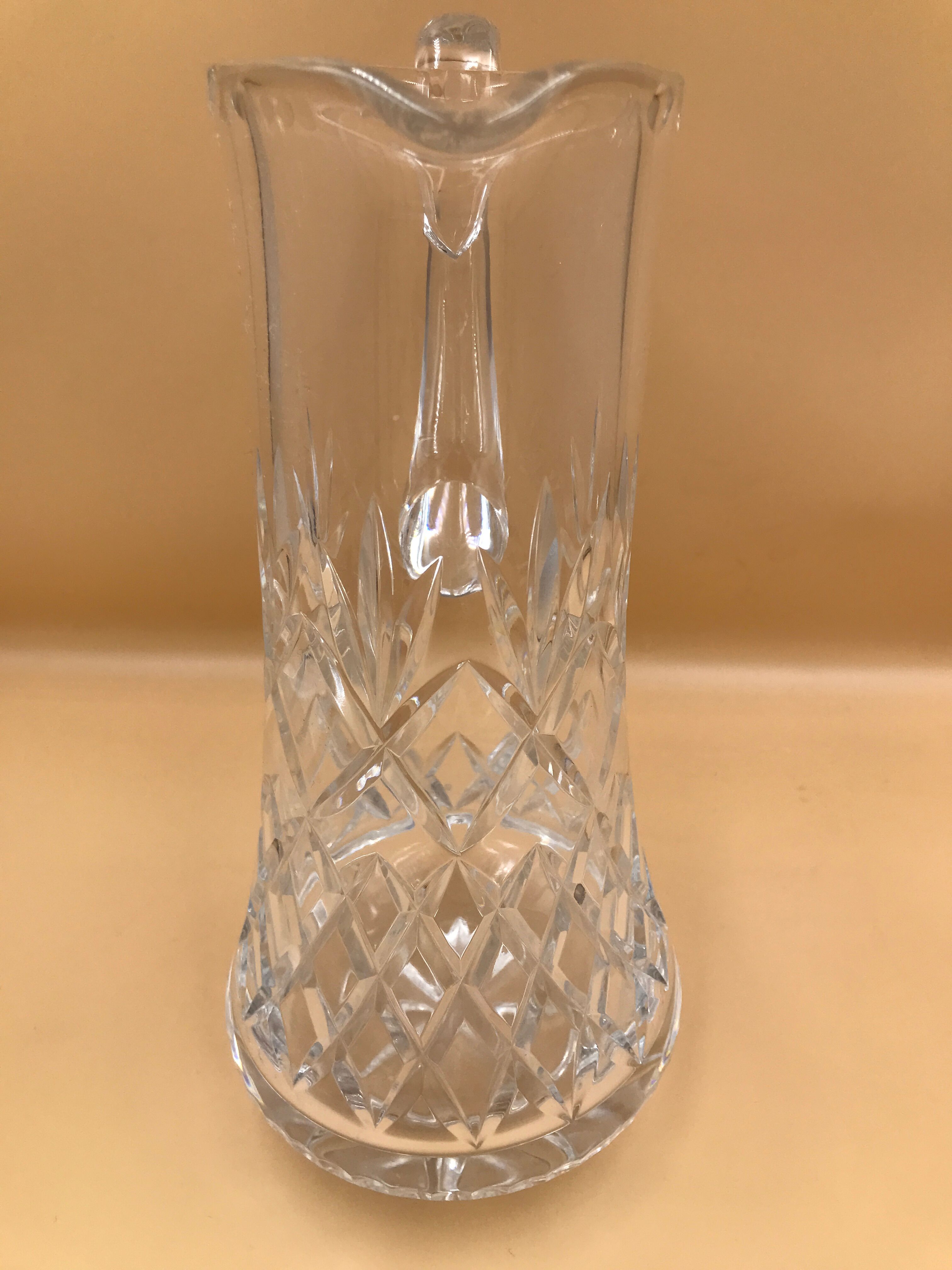 Crystal water pitcher 30s