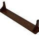 Vintage book shelf wall rack 1970s wood minimalist design