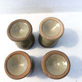 4 stoneware shells, 1970