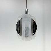 Suspension en verre chromé et de Murano, Italie