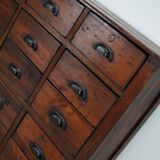 Antique French Pine Apothecary Cabinet, Early 20th Century
