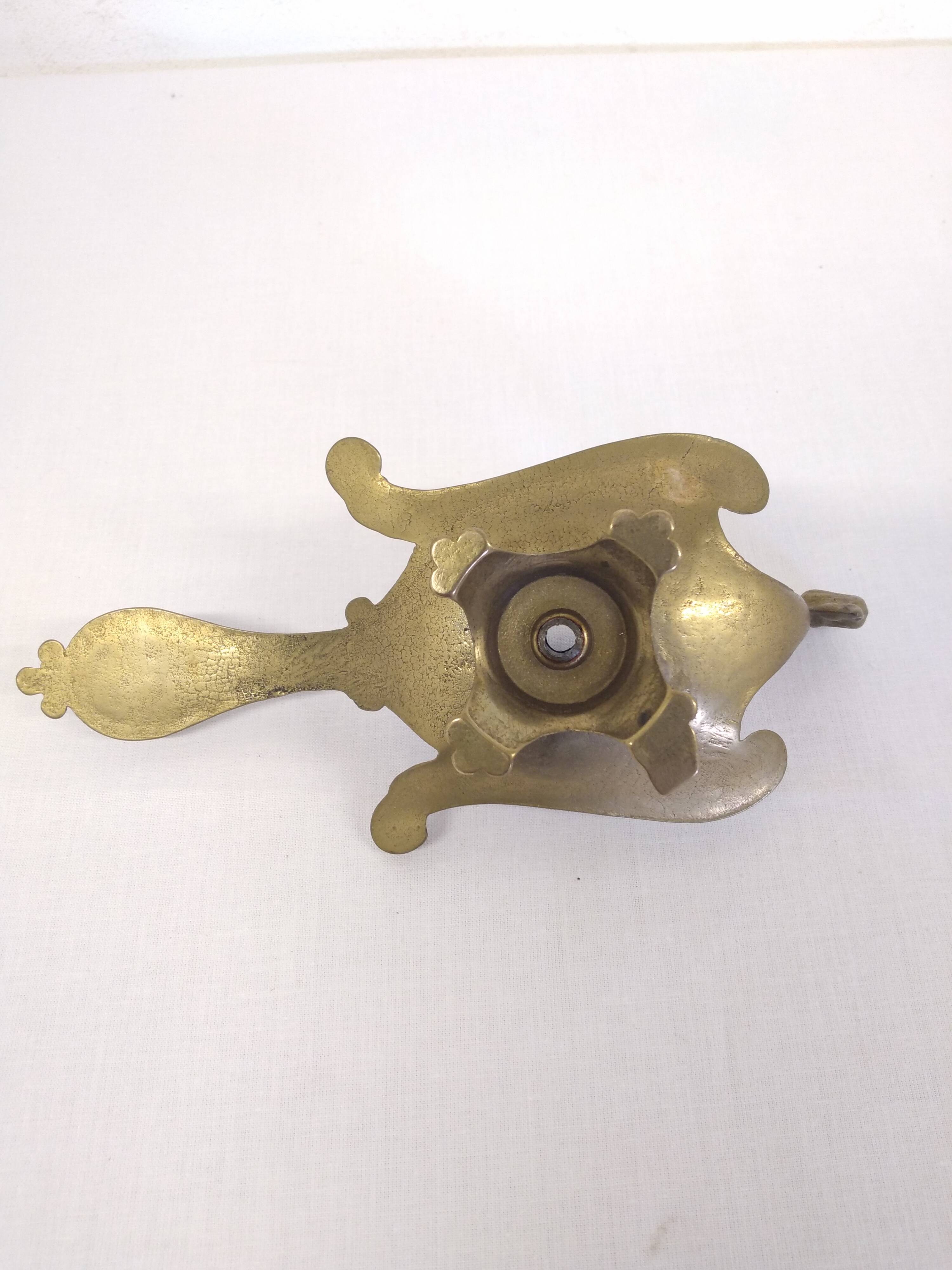 Bronze cellar rat swan/old candle holder