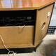 Functional hi-fi furniture with radio and turntable.