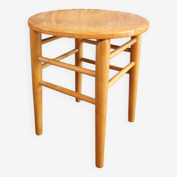 Scandinavian wooden stool 1960