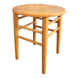 Scandinavian wooden stool 1960