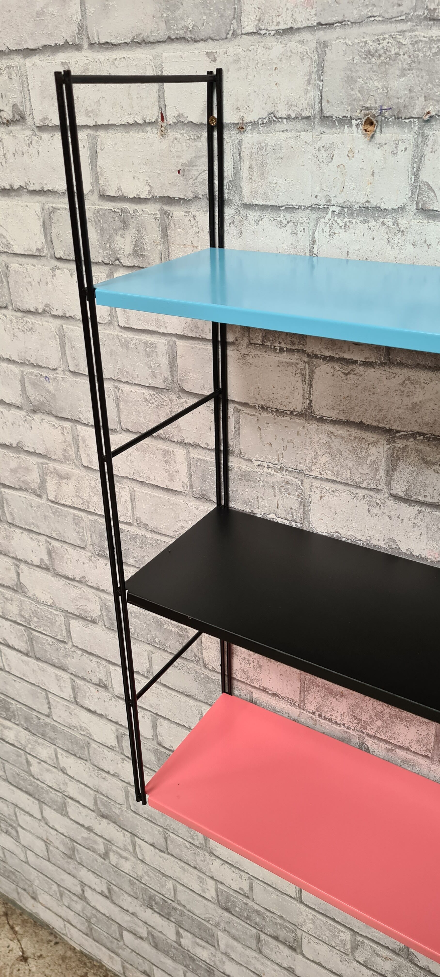 Metal shelves