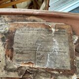 Large travel trunk wardrobe Cosmopolis – vintage leather trunk