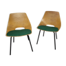 Pair of "Amsterdam" Pierre Guariche barrel chairs for Steiner