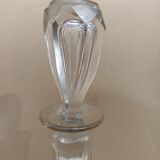 Set of 2 glass decanters with cap