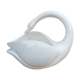 White ceramic planter / pocket tray – Vintage swan