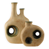 Paire de vases sculpturaux en céramique par Nikos Dazelidis, Grèce, années