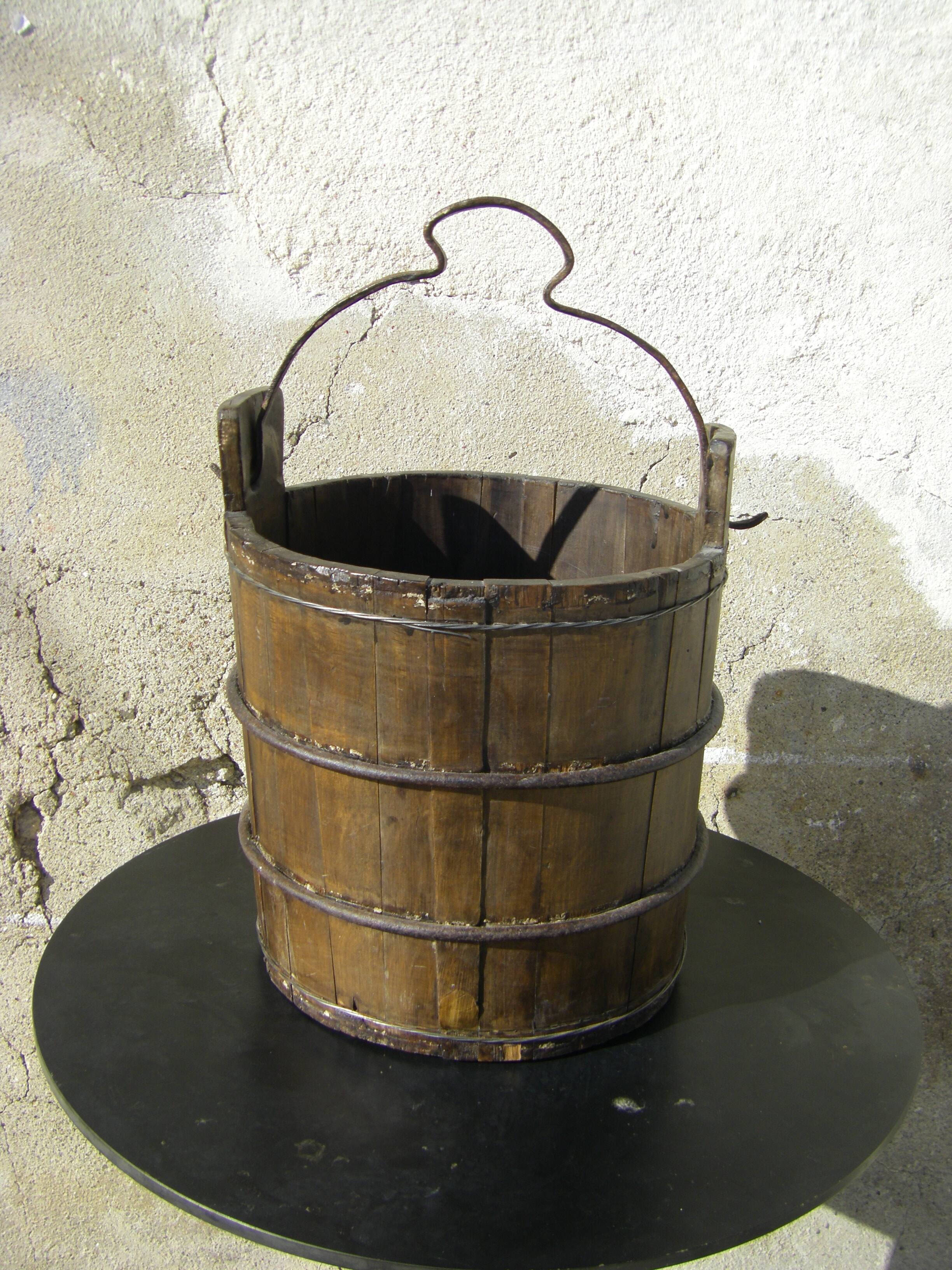 Old well bucket