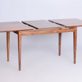 Original Mid-Century Walnut Folding Table, Made by Mier Topolcany, Czech, 1950s