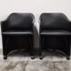 Fauteuils cuir Afra & Tobia Scarpa pour Maxalto, Modèle Artona 8552