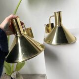 Pair of Hovik Lys brass wall lights Jonas Hidle Denmark
