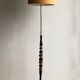 Scandinavian teak and brass floor lamp 1960