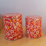 Strawberry round nesting boxes 60s