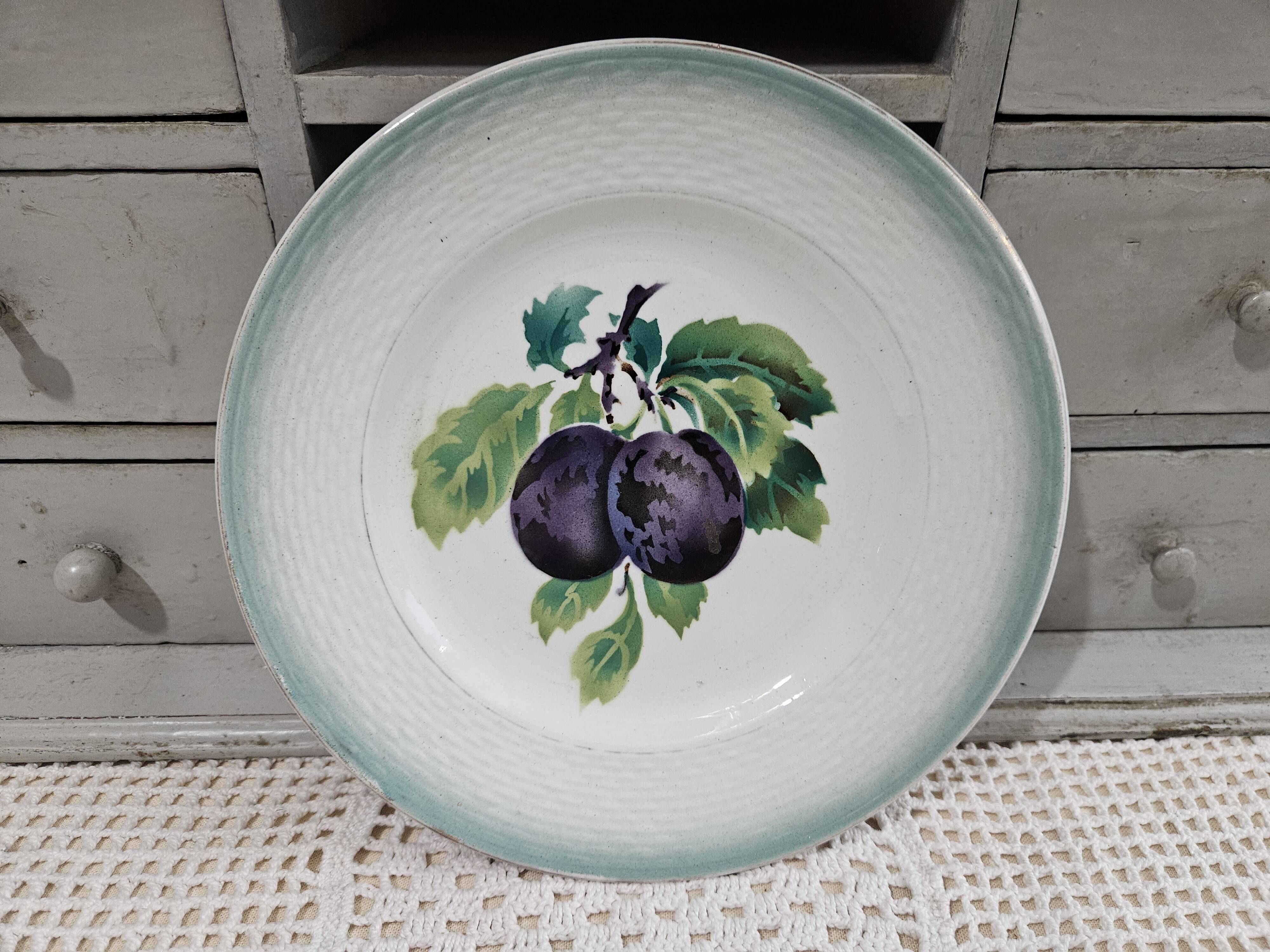 Dessert plate - Saint Amand earthenware