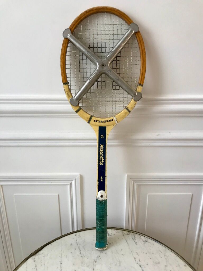 vintage racket with tensioner Mascot 70s