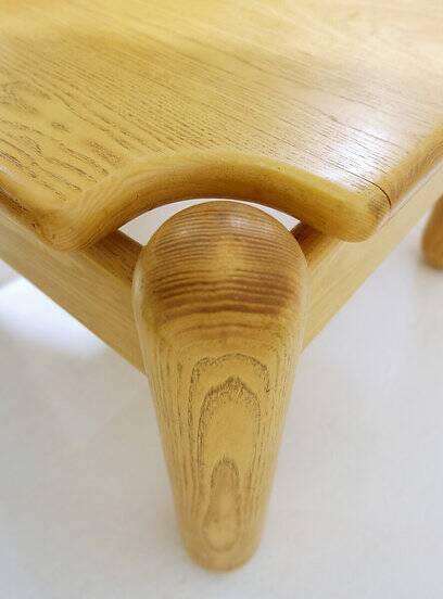 Pair of Mid Century square Pine Coffee Tables in the style of Ilmari Tapiovaara