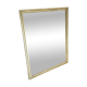 Golden rectangular mirror 43x54cm