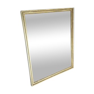 Golden rectangular mirror 43x54cm