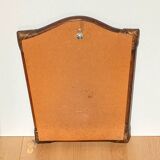 Mirror - Vintage 49x43 cm - Bamboo, Rattan - Patinated wood 1970