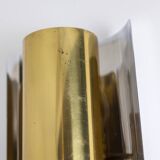 Pair of geometric shaped wall lights. 1970s.