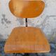 Chaise d'atelier réglable vintage années 50