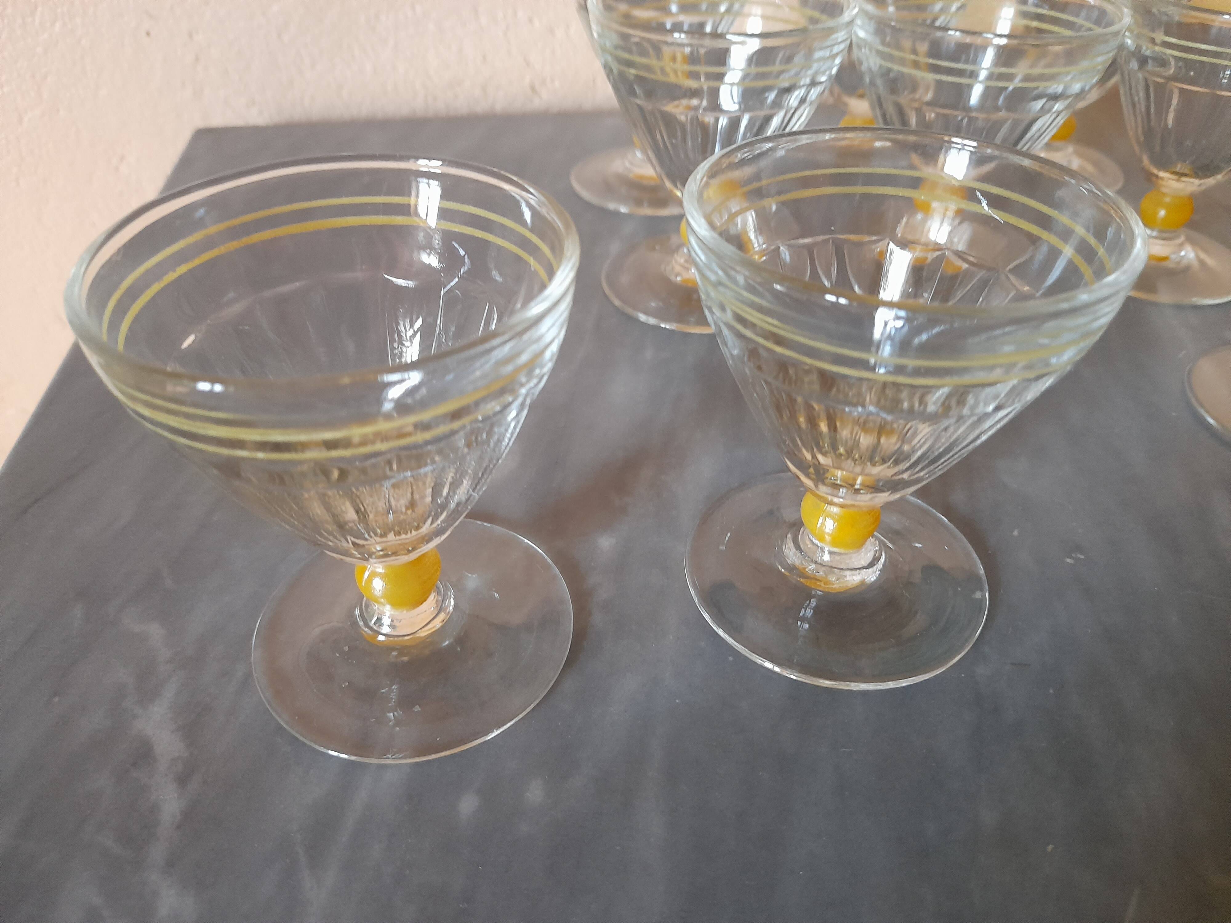 Art Deco wine glasses