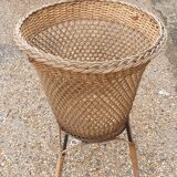 Vintage rattan basket